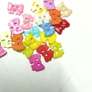 Mix Acrylic Button bow 1.5cm plastic button