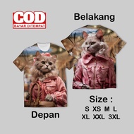 Animal Human Body Full Print T-Shirt | AOP Animal Clothes T-Shirt Front Back