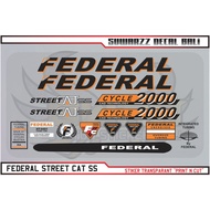 DECAL STICKER FEDERAL STREET CAT SS STICKER