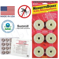 Summit BTI Mosquito Killer Dunks Briquets - Micro Granule Non-Toxic Mosquito Insecticide / Pesticide