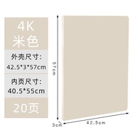 4K Storage Bag Folder 4K File Folder Transparent Index Card Poster Album A2 Art Book Plastic Busines