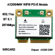 WIRCARD AX200HMW AX200 WIFI6 Module MINI PCIE 802.11ax 160Mhz Network Card WIFI Card For Laptop Win1
