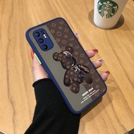 Hontinga เคสโทรศัพท์ OPPOเคสใสลายการ์ตูนหมีกลไกน่ารักสำหรับ OPPO Reno 6 Reno6 Pro Reno6Z 6Z 4G 5G เค