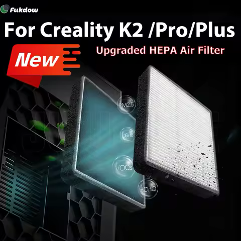Newly HEPA 13 Layer & Activated Carbon air Filter For Creality K2/K2 PRO/K2 Plus filaments VOC Parti