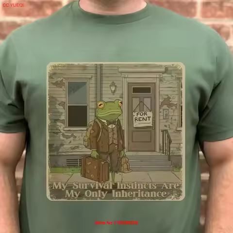 Vintage Dystopia Frog T Shirt Offensive Cursed Inappropriate Weird Stuff Sarcastic Unhinged Post Apo