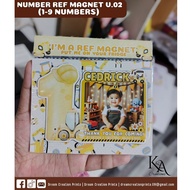 3R Personalized Number Ref Magnet Souvenir V2.0 (P25/pc) for Birthdays and Christening