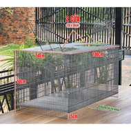 Chicken brooding cage, THAKE iguana cage 100x50x50cm with two doors on Industrial pigeon cage, bambo