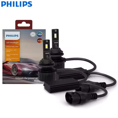 Philips LED H11 100W 9000LM Ultinon Rally 3550 Car Head Light 6500K White High Power Lumen Watt LED 