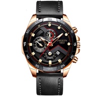 JNEi - J16 JAM TANGAN BINBON KULIT BISA BAYAR DI TEMPAT (COD)  100% IMPORT  Tali Kulit  Asli  Anti A