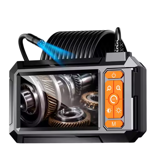 Industrial Endoscope Camera 8mm HD1080P 4.3inch IPS Screen 1080P Pipe Inspection Camera for Car Repa