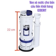 Low one-piece toilet flush valve, GEBERIT one-piece toilet flush valve