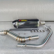 Akrapovic Racing Exhaust carbon Kite CBR150R Vixion R15 Byson Xabre CB 150R