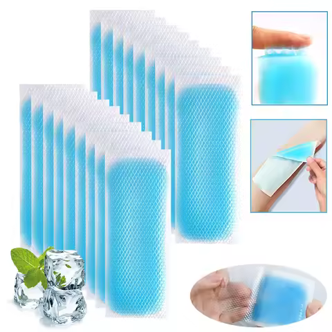 Summer Ice Cool Patch Adults Hot Reducer Stickers Instant Relief Cooling Patch for Sports Travel Cam