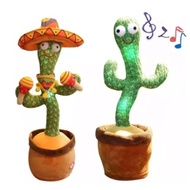 A dancing cactus doll that imitates maracas, a recording doll that sings, and a talking flower doll that makes mimicking sounds.