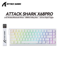 ATTACK SHARK | ATTACK SHARK X68PRO HE RGB Wireless KeyboardMagnetic SwitchWith 0.01mm RT Accuracy8KH