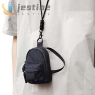JESTINE Hanging Neck Coin Purse, Square Casual Oxford Cloth Mini Wallet, Portable Zipper Bag Anti-sp