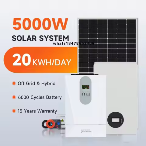 Hybrid Solar Energy System 12KW 20KW 5KW 3KW 8KW 10KW 1KW Solar System Complete Set with Battery for