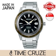 [Time Cruze] Seiko SRPG07J1 Presage Japan Made Automatic Stainless Steel Black Dial Analog Men Watch SRPG07J SRPG07