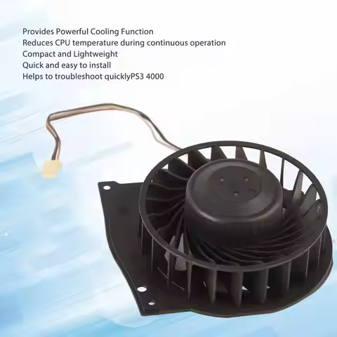 Game Console Cooling Fan Internal Cooling Fan for PS3 3 Pin Connector Game Console Internal Cooling 