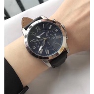 Fossil FS4990 นาฬิกาข้อมือควอตซ์ อะนาล็อก สายหนัง รับประกันของแท้ สําหรับผู้ชาย