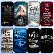 for Redmi 6 6A Pro 7 7A 8 8A 9 9A 9C 9T NFC Lord, I trust that You will protect me 4Y16 TPU Black So