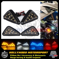 LED SIGNAL SIDE FAIRING / SIGNAL SEGI TIGA YAMAHA R15 R25 KAWASAKI NINJA250 RS150 RSX