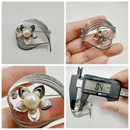 Brooch Decorated With Real Pearls Akoya Pearl 8.4 Mm Second-Hand Japanese Product