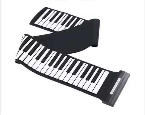 Portable Hand Roll Piano With 88 Keys Electronic Digital Silicone Roll up Piano Keyboard for Beginne
