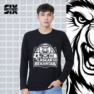 Barito Putera Laskar Bekantan T-Shirt | Kalimantan Football Supporter Fans T-Shirt | Long T-Shirt MO