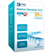 Retainer Cleaner Tablets Invisalign Cleaner Denture Cleaning Tablets,Remove Stains Away,3 Month Natu