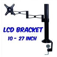 LCD Monitor Desk Clamp Mount Bracket SUPPORT 10 - 27 in