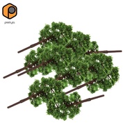 [prettyia] 20 Pcs Model Trees Scenery Architecture Railroad Scenery Green small tree Set
