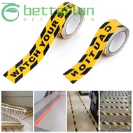 BETTER-LONTIME Hazard Warning Tape Marking Self Adhesive Durable Floor Tape