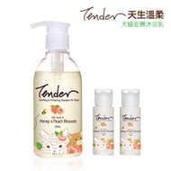 【TENDER天生溫柔】。蜜桃花&amp;蜂蜜 貓用沐浴乳250ml+30mlx2_0882583_生活工場