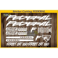 Federal street cat 550 cutting sticker federal bicycle sticker
