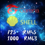 Garena Shell Codes (Malaysia) [ 725/1000 ]