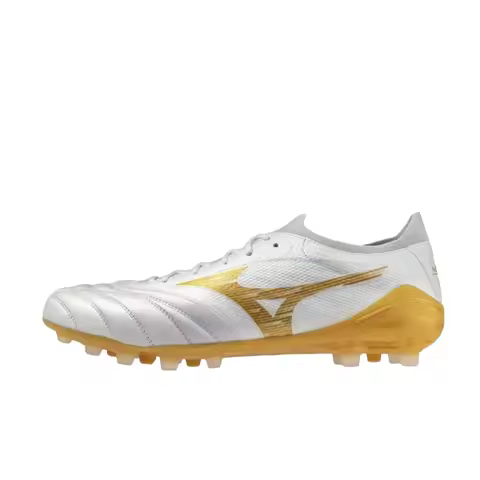 Mizuno Morelia Neo IV B Elite Unisex Soccer Cleats – White/Gold, Comfortable, Stylish, Non-Slip & Du
