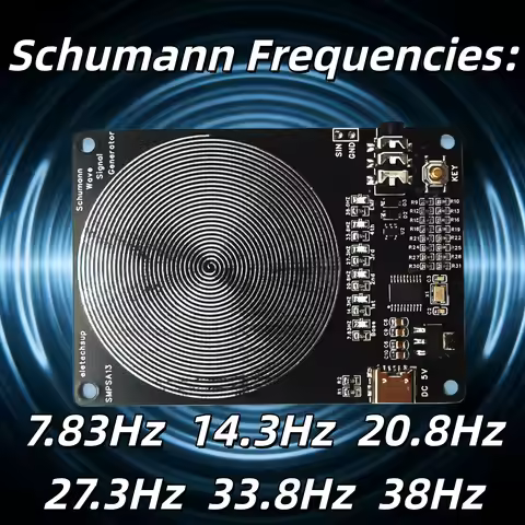 Schumann Resonance 7.83HZ 14.3 20.8 27.3 33.8 Cycle Frequency Scalar Generator for Grounding and Ele