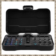 RS1 24-In-1 Magnetic Ratchet Screwdriver Set Bits Non-Slip Handle Repair Tool Kit for Electronics