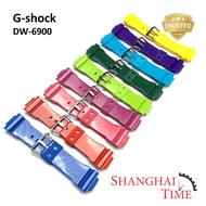 G-shock DW 6900 Silicon Strap Jam Tangan G-Shock Strap Various Color Red Pink Maroon Green Blue Purple Yellow