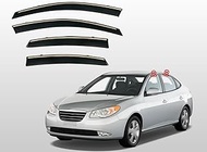 QILING 4 Pcs Car Window Wind Deflectors for Hyundai Elantra HD 2009-2014 2015 2016, Front and Rear S