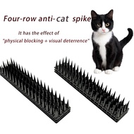 4-Row Anti-Bird Spikes - Heavy-Duty Design to Deter Pigeons, Crows & Seagulls Effectively