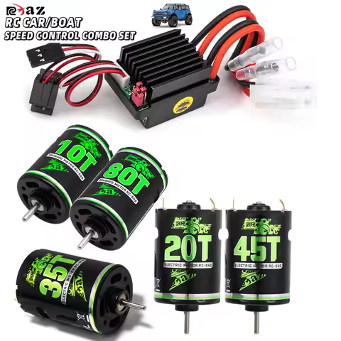 RC 540 Brushed Motor 10T-80T ESC 320A Speed ​​Control Combination Set Climb Drift Racing Waterproof 