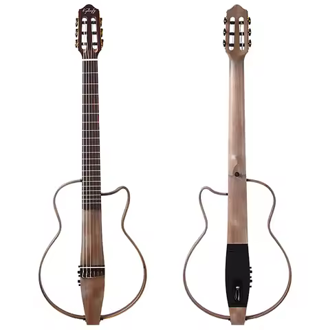 Portable Silent Classical Guitar 39 Inch 6 String Sapele Body Removable Guitar High Quality Travel G