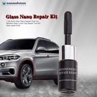 NANASALONNN 1Set Auto Glass Nano Repair Fluid Car Window Glass Crack Chip Repair Tool Kit O4Y6