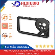 SmallRig 4391B Video Recording Frame for iPhone 15 Pro Max - Aluminum Alloy + Silicone, Full Protect
