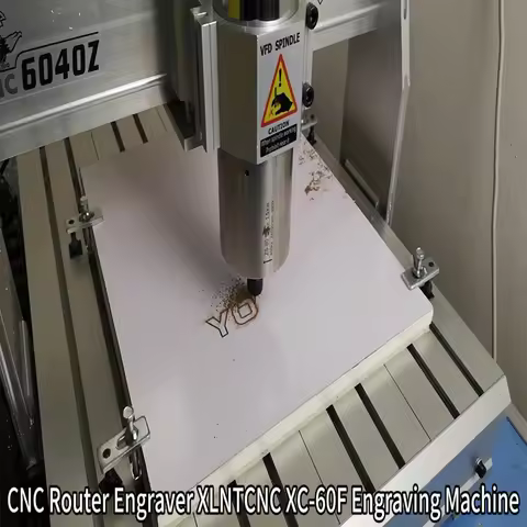 LY XC-60F CNC Engraving Milling Machine CNC Router Drilling Engraver 0.8KW 1.5KW Spindle 3axis 4axis
