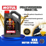 MOTUL 8100 X-CLEAN GEN2 Motul Fully Synthetic Engine Oil 5W40 (5L) [100% AUTHENTIC GUARANTEE] Minyak Hitam Kereta