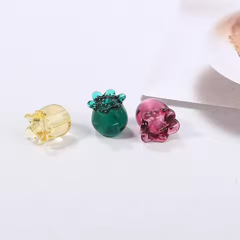 Lily of The Valley Petal Lamp Beads Crystal Glass Charm Pendant DIY Handmade Earring Bracelet Neckla