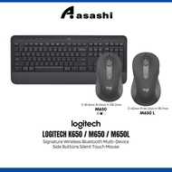 Logitech M650 +K650 Signature Wireless Bluetooth Multi-Device Side Buttons Silent Touch Mouse